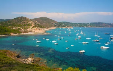 Praia de Escalet em Saint Tropez, na Riviera Francesa.