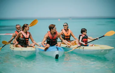 club med kani, maldives, family, activities, kayak
