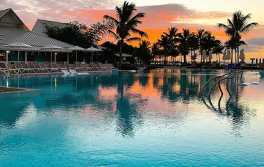 sunset in turks and caicos