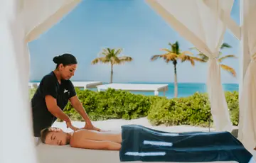 spa massage by the beach