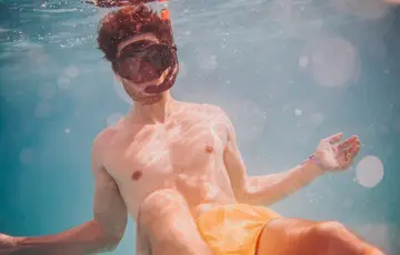 person snorkeling