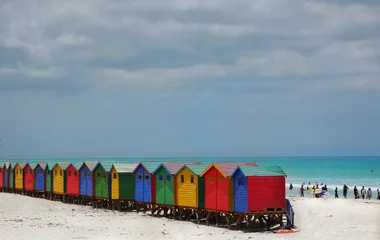 Muizenberg et ses cabanes colorées