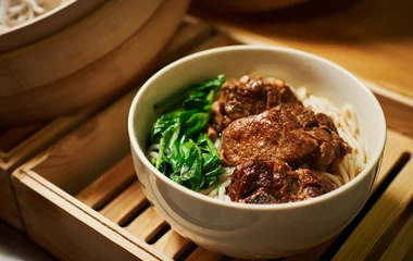 Prato da cozinha chinesa.