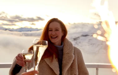 Resort com infraestrutura moderna e confortável no inverno.