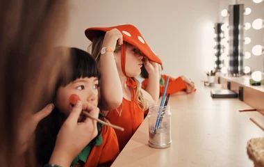Enfant déguisée à La Rosière