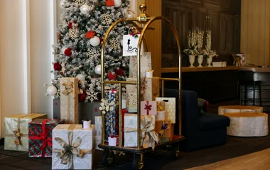 Decoração de natal no resort