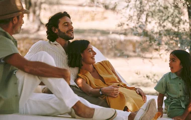 Famille à Opio en Provence