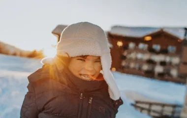 Skieur à La Rosière