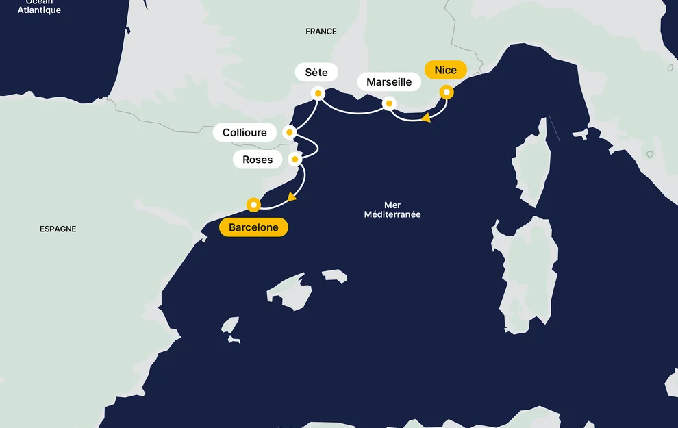 Mini cruise from Nice to Barcelona