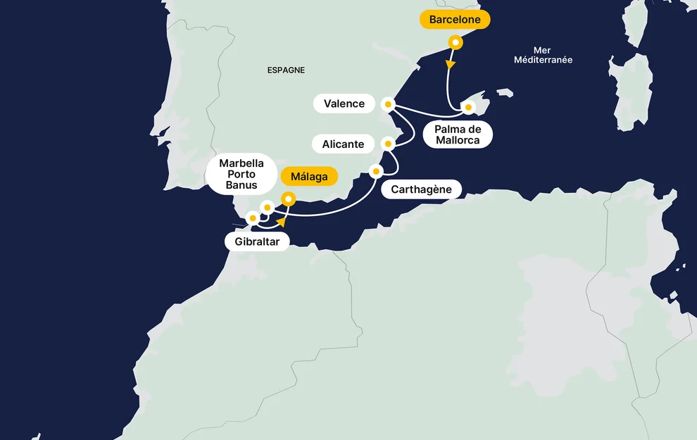From Catalonia to Andalusia
