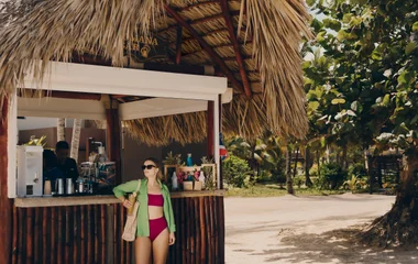 shack on the beach with food