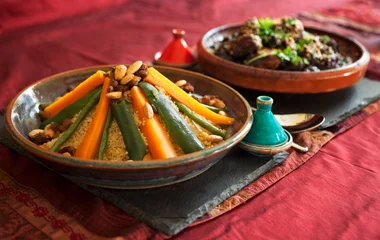 étals d'épices marocains