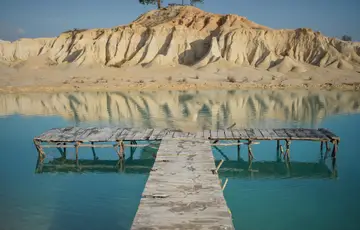 Bintan Blue lake and desert