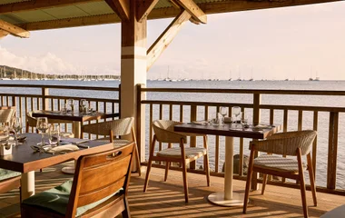 Restaurante en el resort.