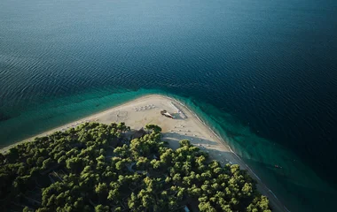 Vista da praia proxima ao resort