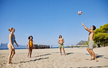 Beach-volley à Gregolimano en Grèce