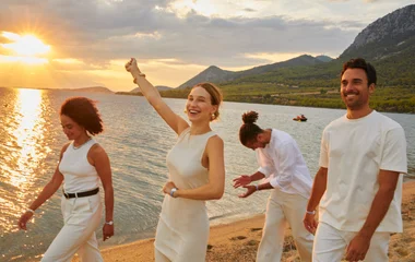 cocktail hour at Club Med