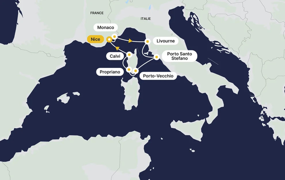 Gulf of Genoa and Corsica