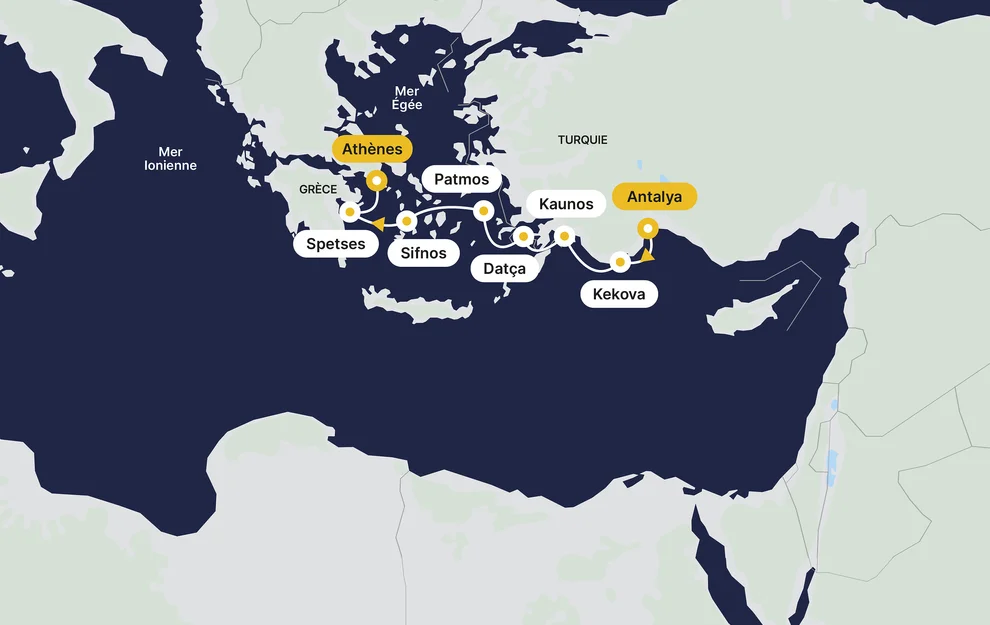 From Turkish coasts to Greek islands