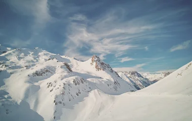 Montanhas de neve de Serre Chevalier.