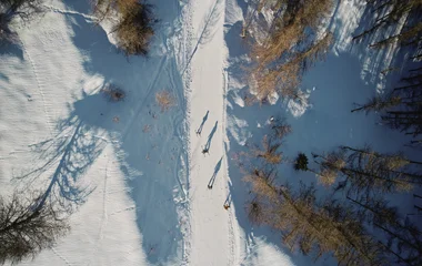 Os Alpes, esqui e comida fantástica