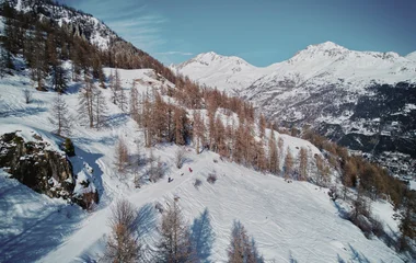 Forêt enneigée à Serre Chevalier