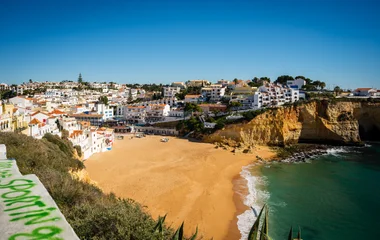 playas Algarve octubre Marinha Benagil Falesia acantilados
