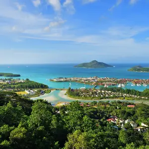 Vista delle Isole Sychelles il periodo migliore per il clima