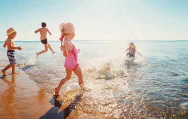 plage en famille