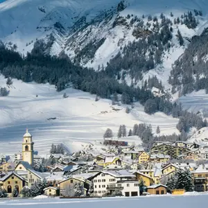 Vista aérea de St. Moritz