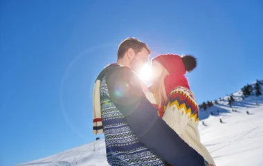 Couple à la montagne