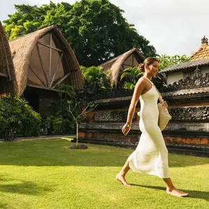 mujer vestido naturaleza
