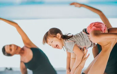 yoga madre e hija ski