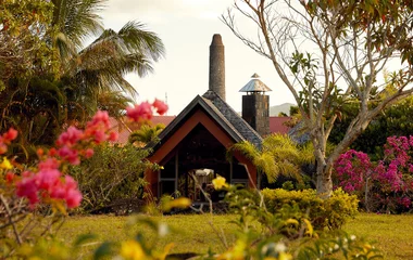 La Pointe aux Canonniers parte del resort y vegetación