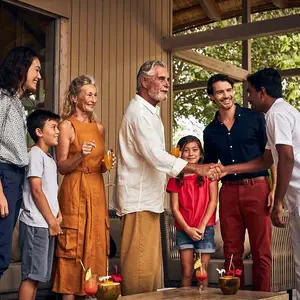 arrive de familia a Club Med