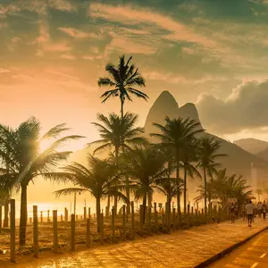 foto de rio de janerio al atardecer