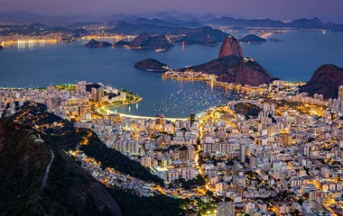 ciudad rio de janeiro de noche