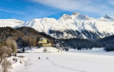 Estação em Saint Moritz.