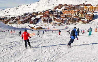 Estação de esqui em Val Thorens.
