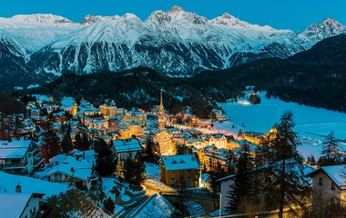 St. Moritz no inverno.