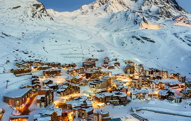Estação de esqui em Val Thorens.
