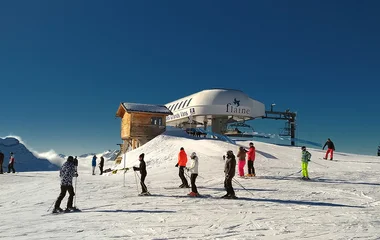 Estação de esqui em Grand Massif.
