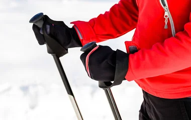 Bastões de caminhada nórdica.