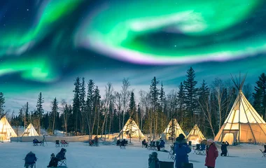 Aurora Boreal no Canadá.