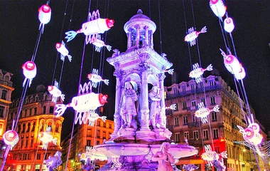 Fonte em Lyon, na França.