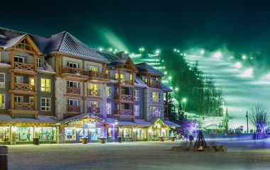 Estação de esqui Blue Mountain no Canadá.