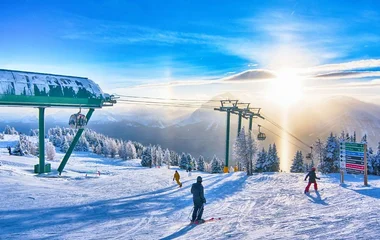 Estação Lake Louise no Canadá.