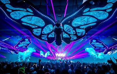 Show da Tomorrowland à noite.