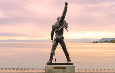 Estátua de Freddie Mercury em Montreux.
