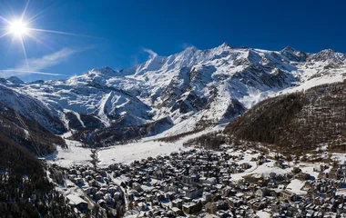 Cidade de Saas-Fee.